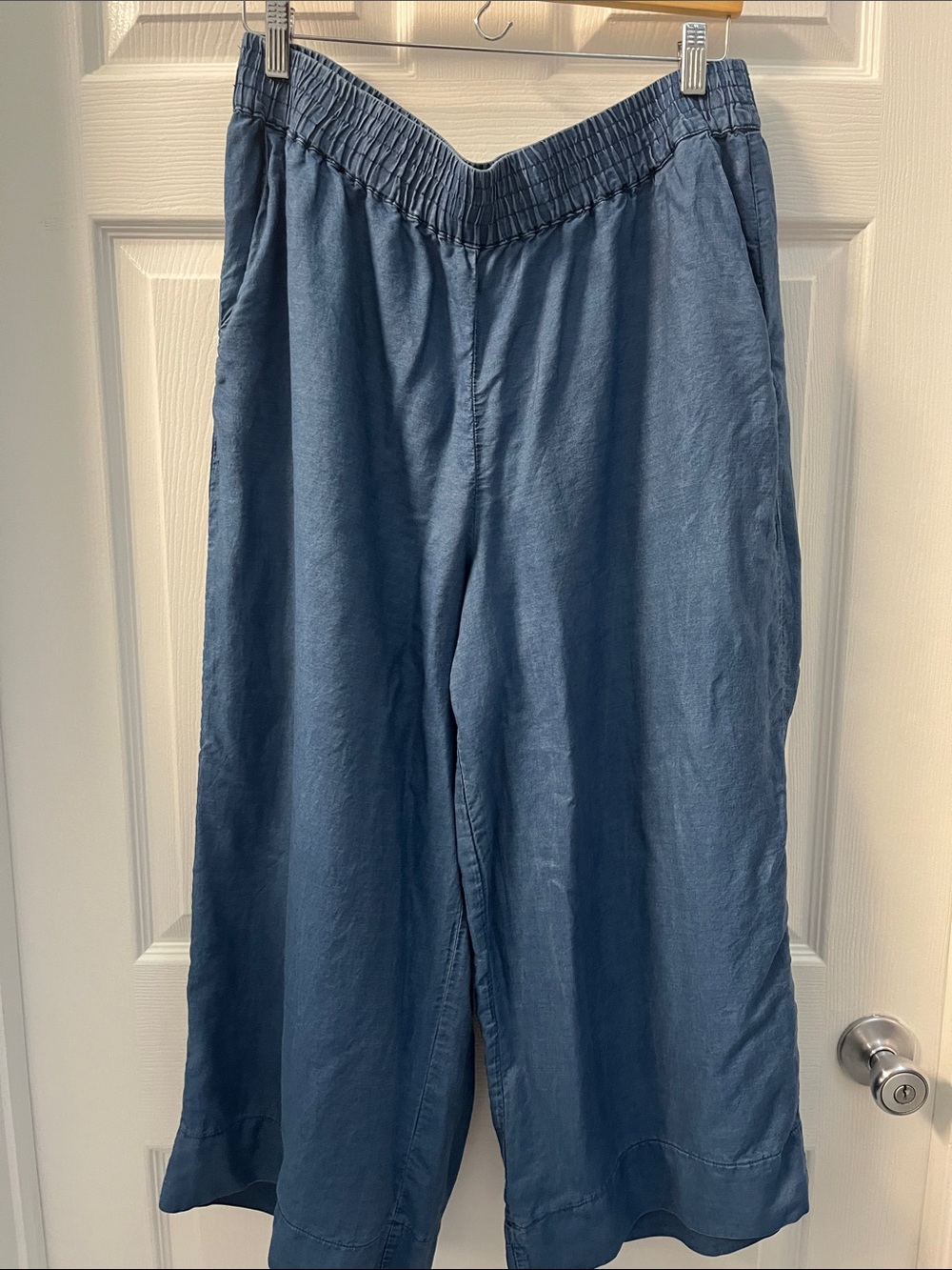 Vince Camuto Relaxed Wide-Leg Pants in Slate Blue